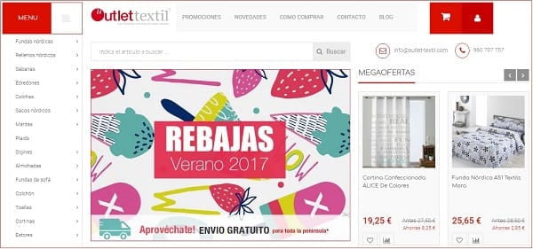 Outlet Téxtil - Listado tiendas stocks ropa hogar Barcelona - Julio 2017