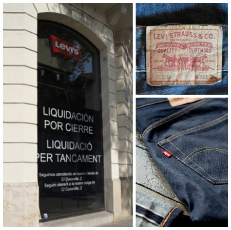 Liquidación por cierre tienda Levi's Store en Passeig Gràcia (Barcelona)