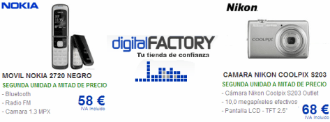 Ofertas tienda online Digital Factory.
