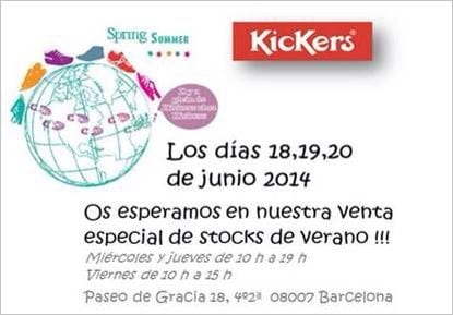 Venta outlet Kickers en Barcelona
