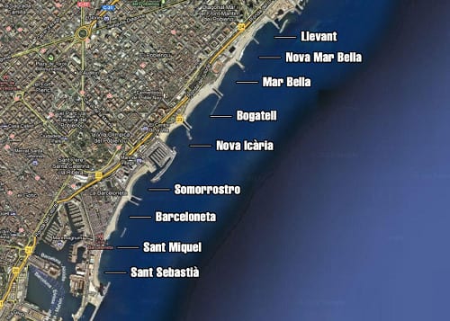 Nombre playas de Barcelona - Especial Ocio low cost o gratis Agosto en Barcelona