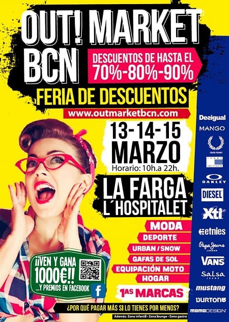 Especial Out Market BCN - evento outlet multimarca La Farga Hospitalet Marzo 2015