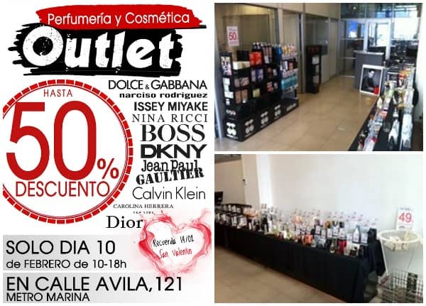 Outlet perfumería y cosmética Poblenou Febrero 2016