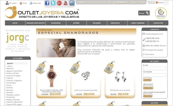 OutletJoyeria - San Valentín 2016 - outlet joyas relojes