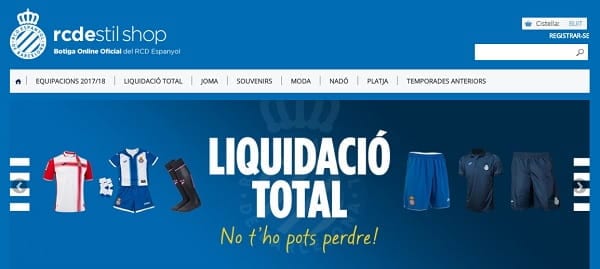 RCE Espanyol - Outlet online - Julio 2017 - NOB 291
