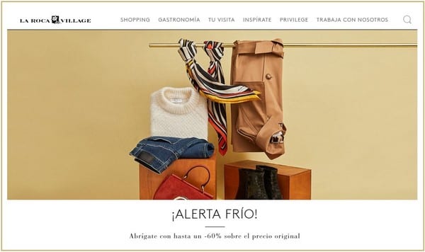 Descuentos Alerta Frío en La Roca Village - Noviembre 2018 - NOB 318